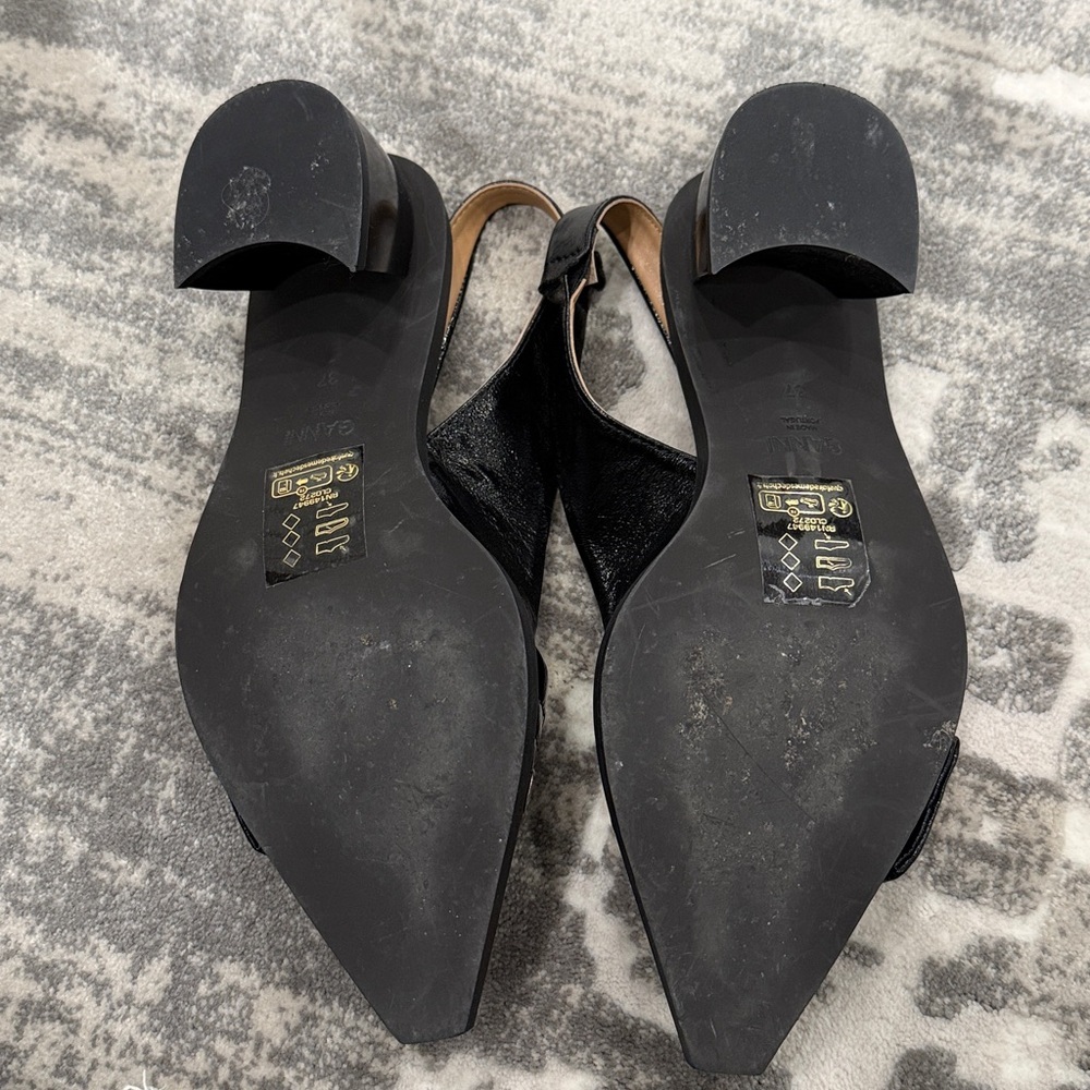 Ganni buckle sling back pumps - Picture 5 of 8